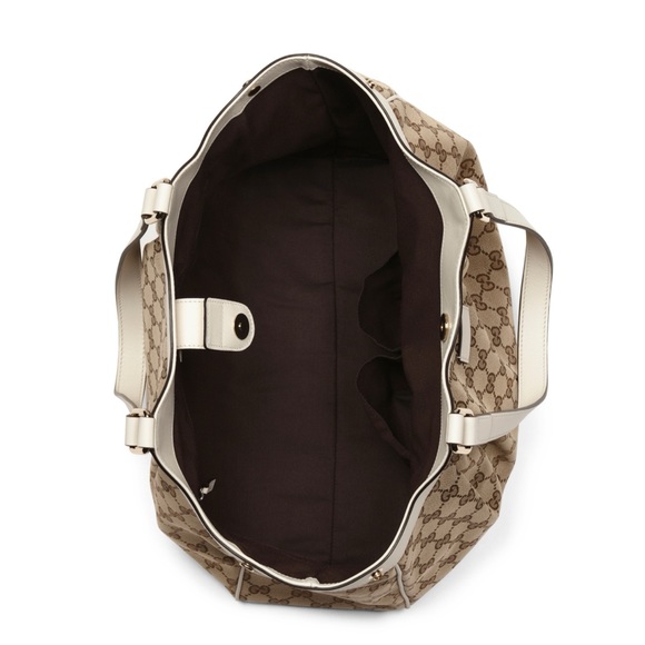 Gucci Handbag Supreme Gg Canvas Ebony White Tote - Picture 3 of 15